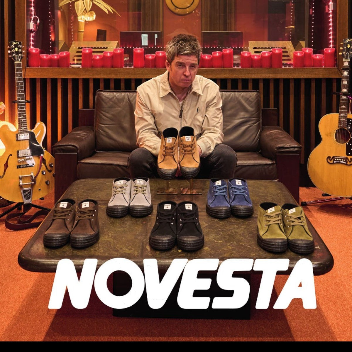 MILWORKS NG Lone Star Black suede chukka boots with natural rubber soles, inspired by Noel Gallagher.