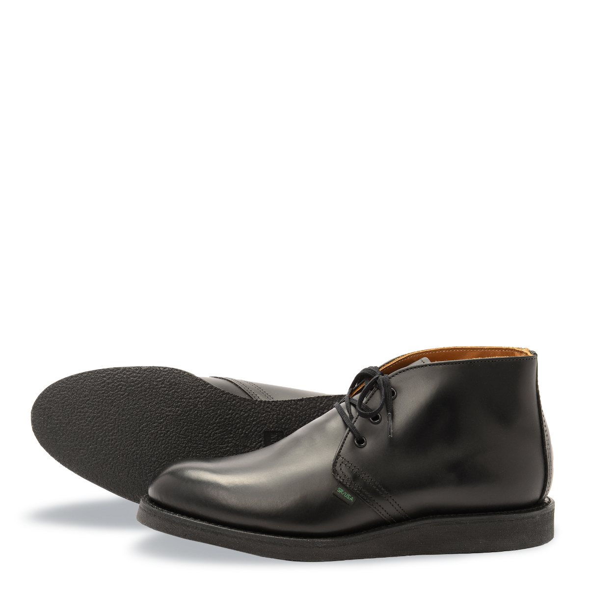 MILWORKS Red Wing Heritage Postman Chukka boots in black Chaparral leather with a durable black crepe sole