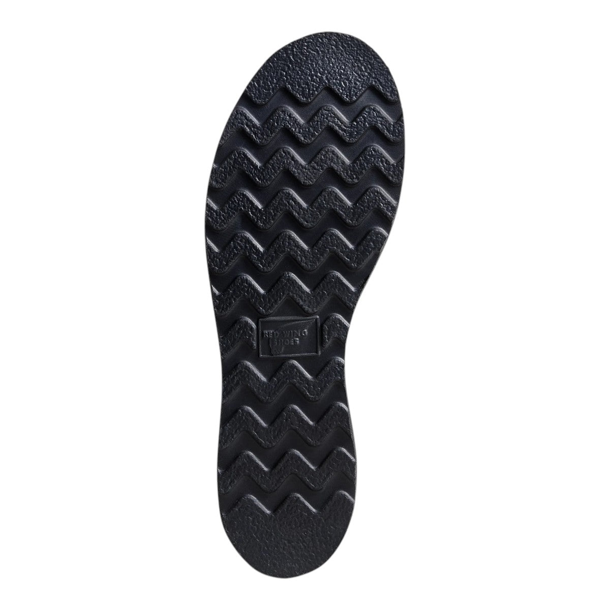 MILWORKS Red Wing Heritage 6-inch Classic Moc black Traction Tred rubber outsole with chevron tread pattern
