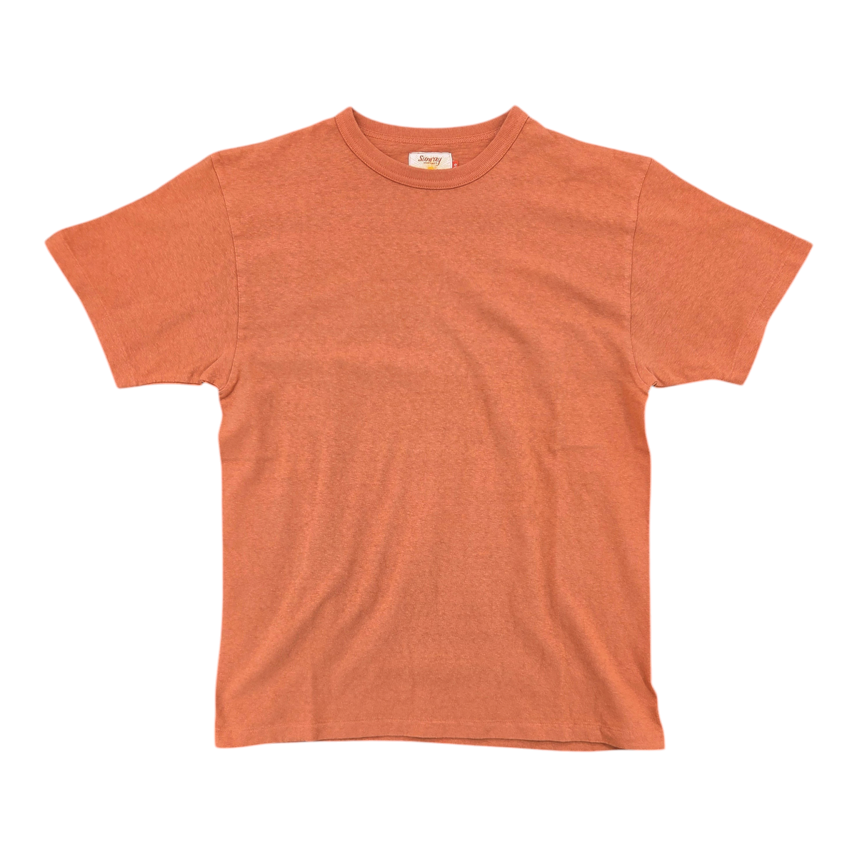 MILWORKS Sunray Sportswear Haleiwa loopwheel t-shirt in autumn leaf orange recycled cotton jersey