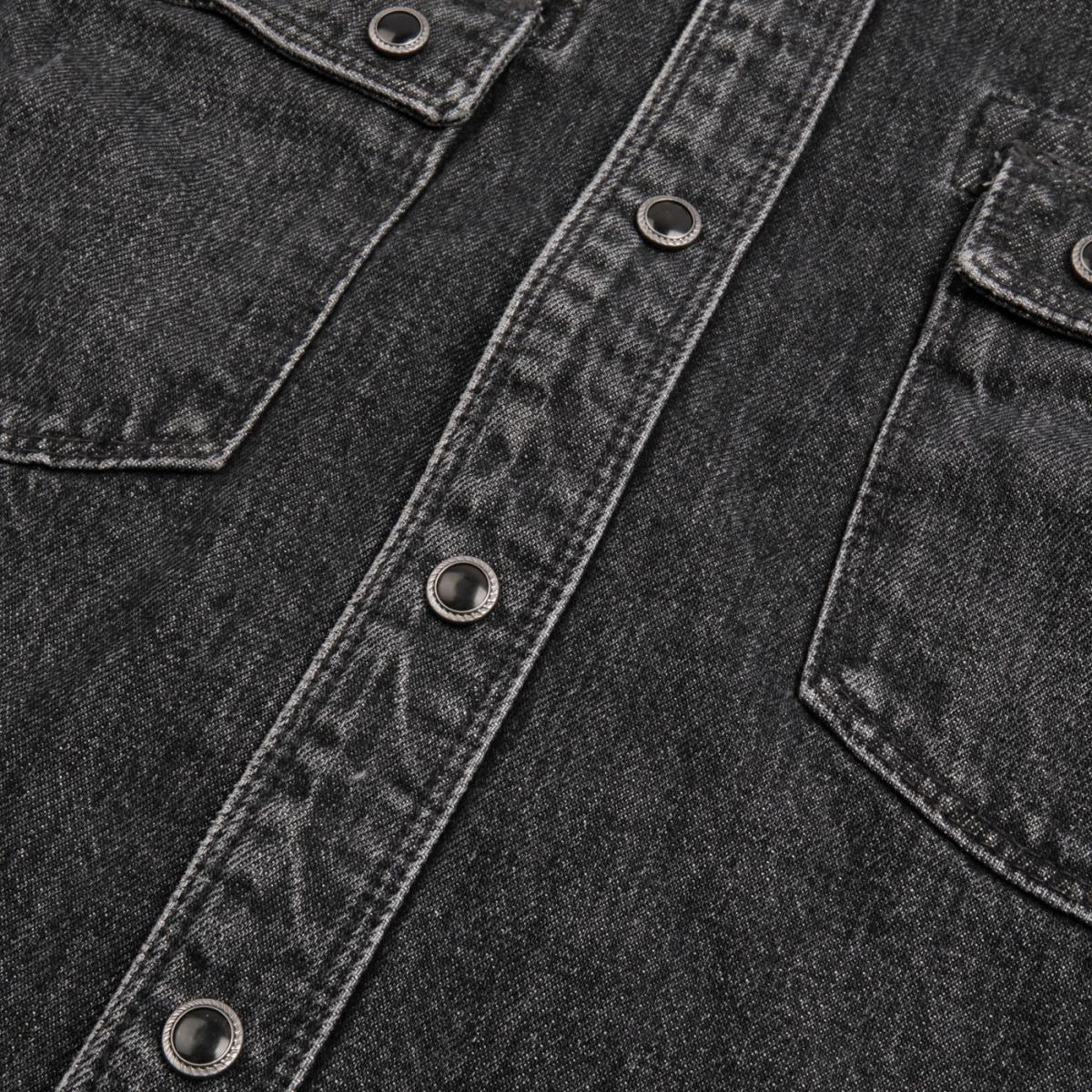 Modern Western 11oz Black Stone Washed Denim - Shirt