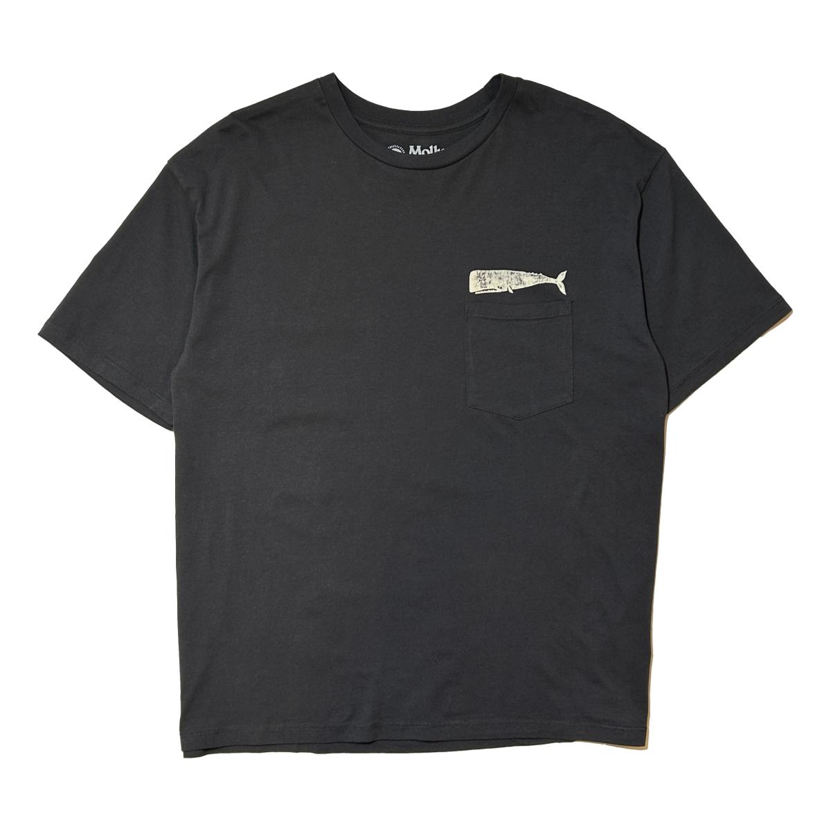 Olde Whale Tee: Faded Black