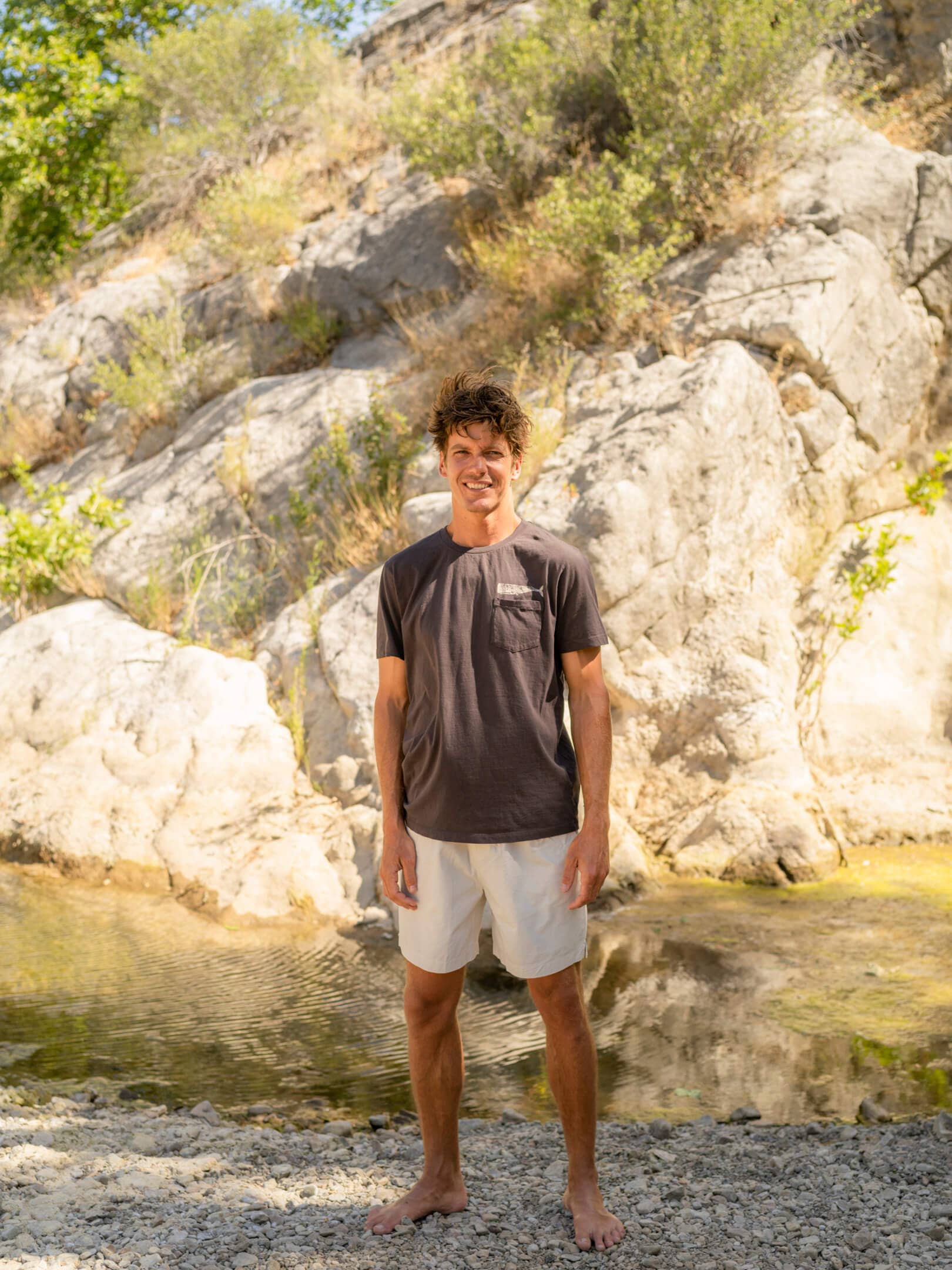 Olde Whale Tee: Faded Black