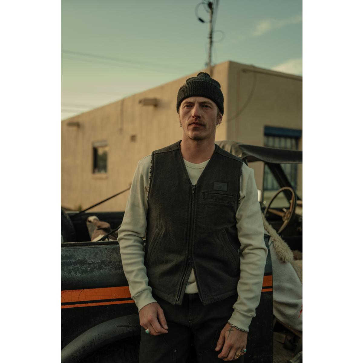 Originals Union Canvas Vest Washed Black - Vest