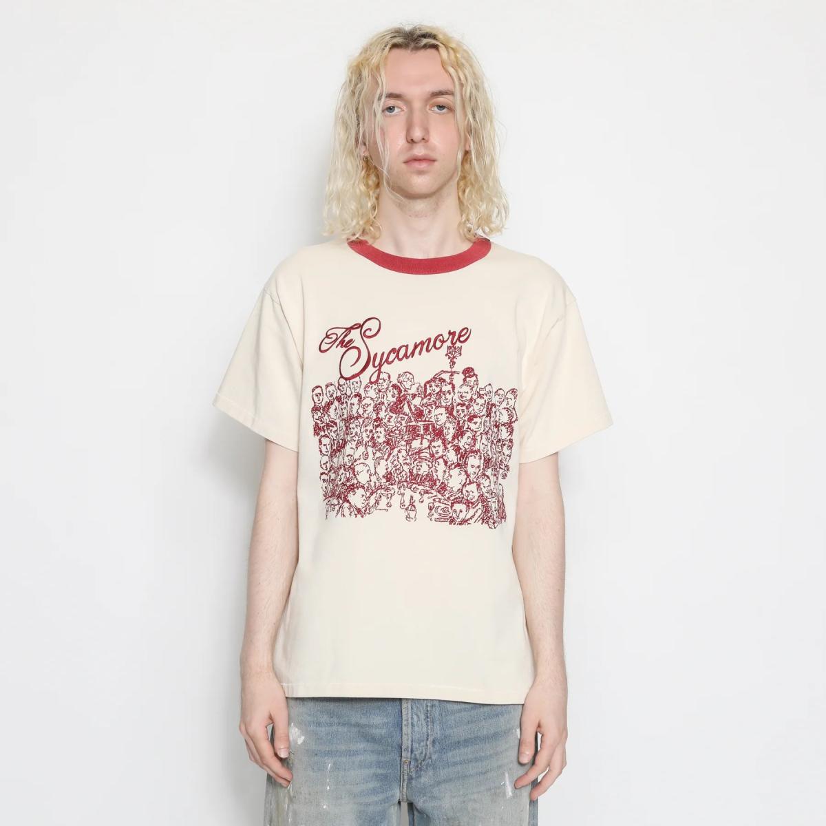 Restaurant Tee Red Ringer Natural - T Shirt