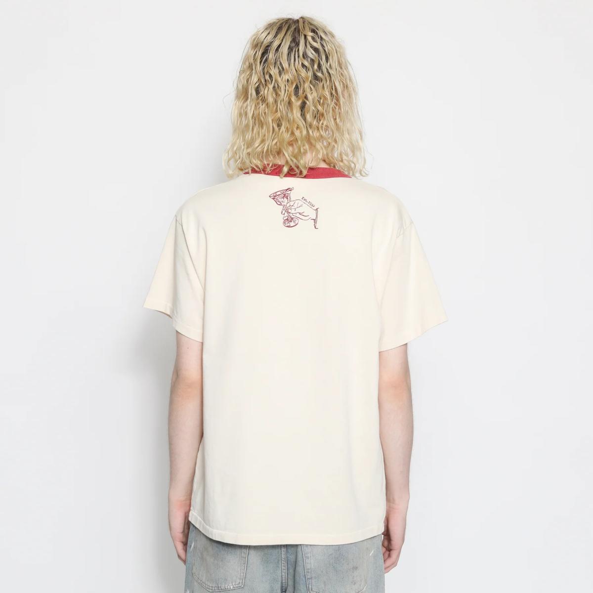 Restaurant Tee Red Ringer Natural - T Shirt