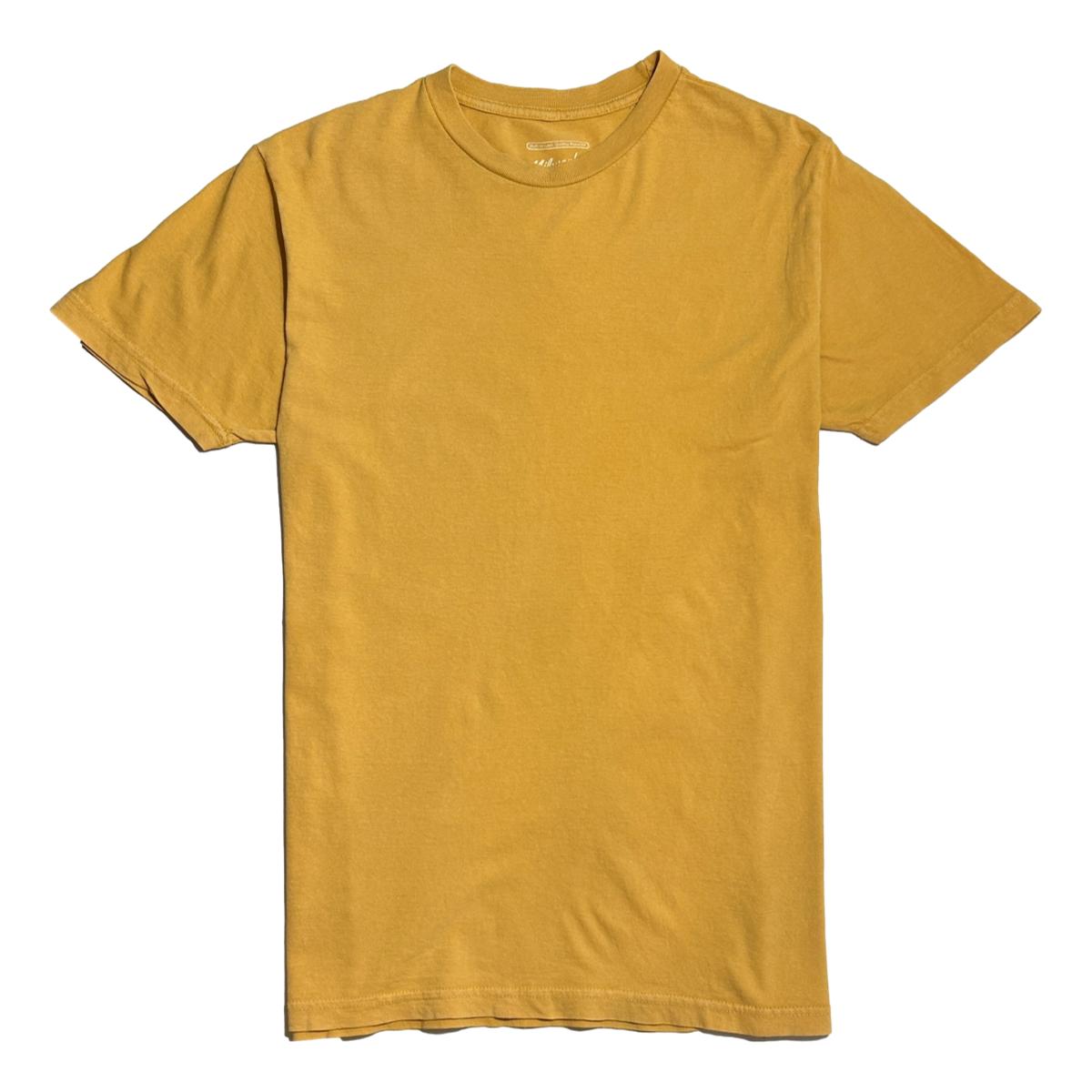 Ringspun Vintaged Washed Tee Mustard - T Shirt