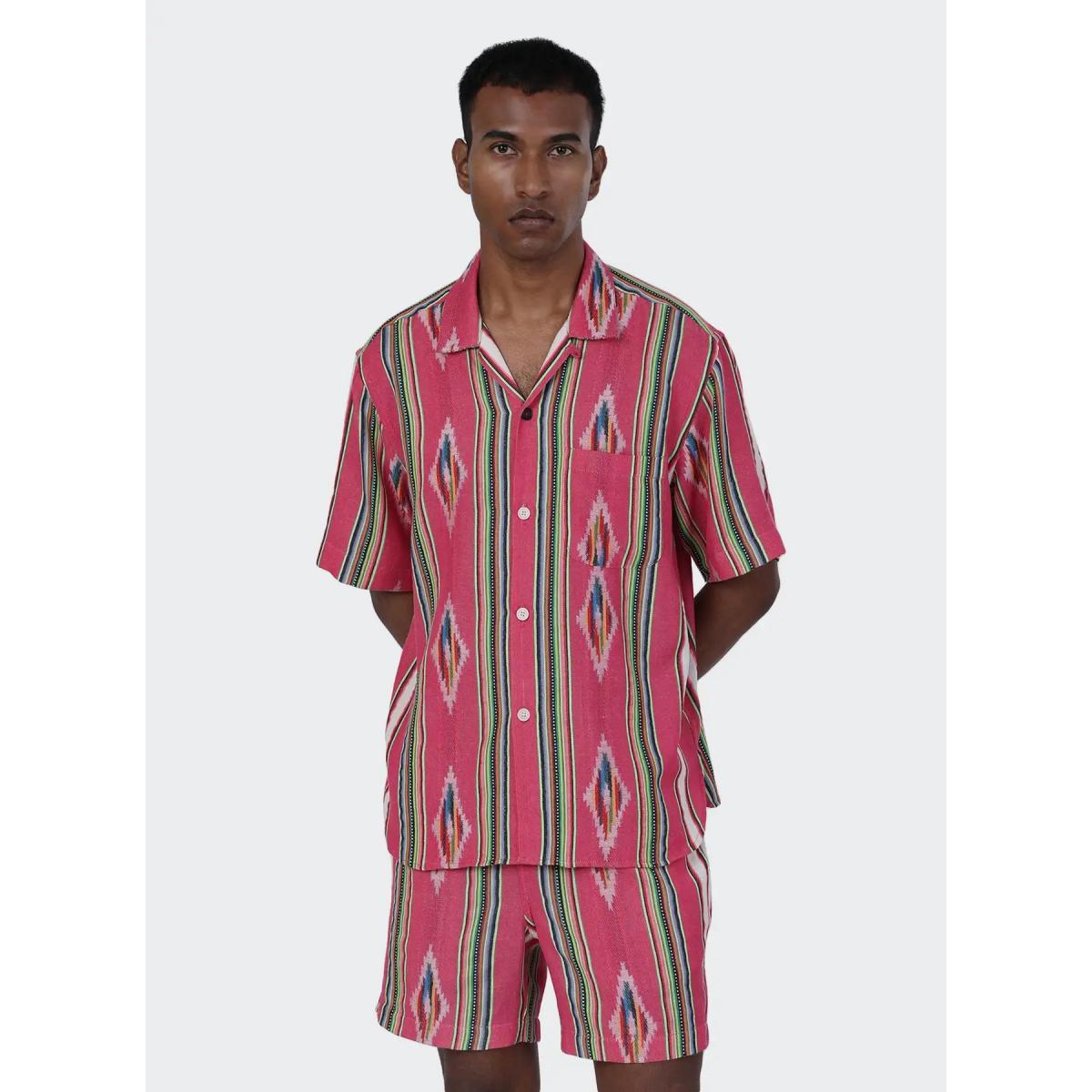 Ronen Short Sleeve Shirt Bubblegum - Short Sleeve Shirt