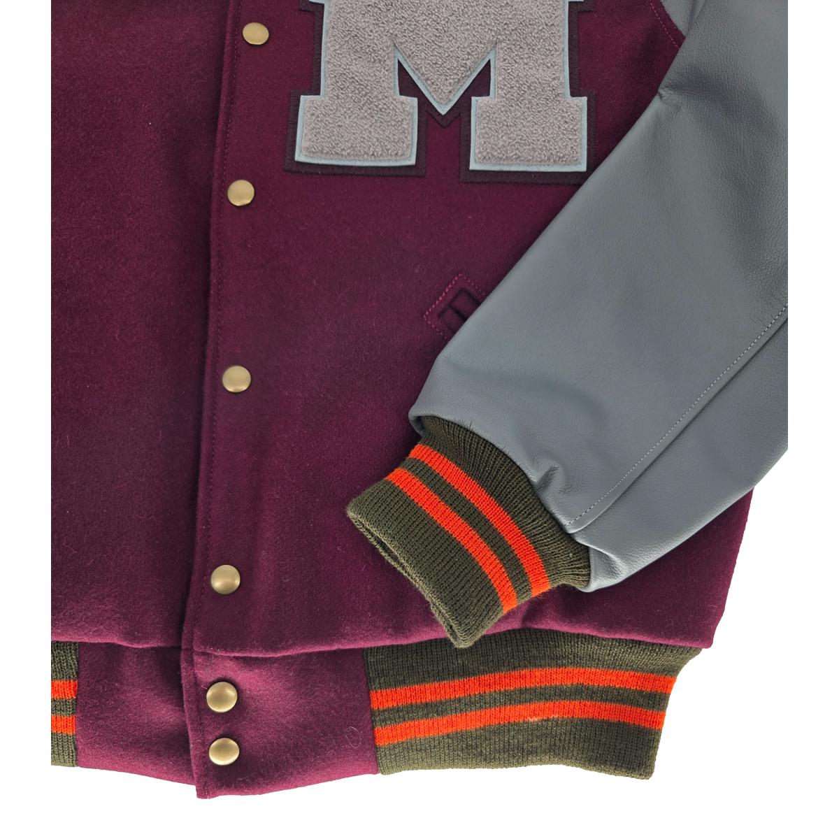 Settlemier’s x Milworks Set-In Wool & Leather Letter Jacket