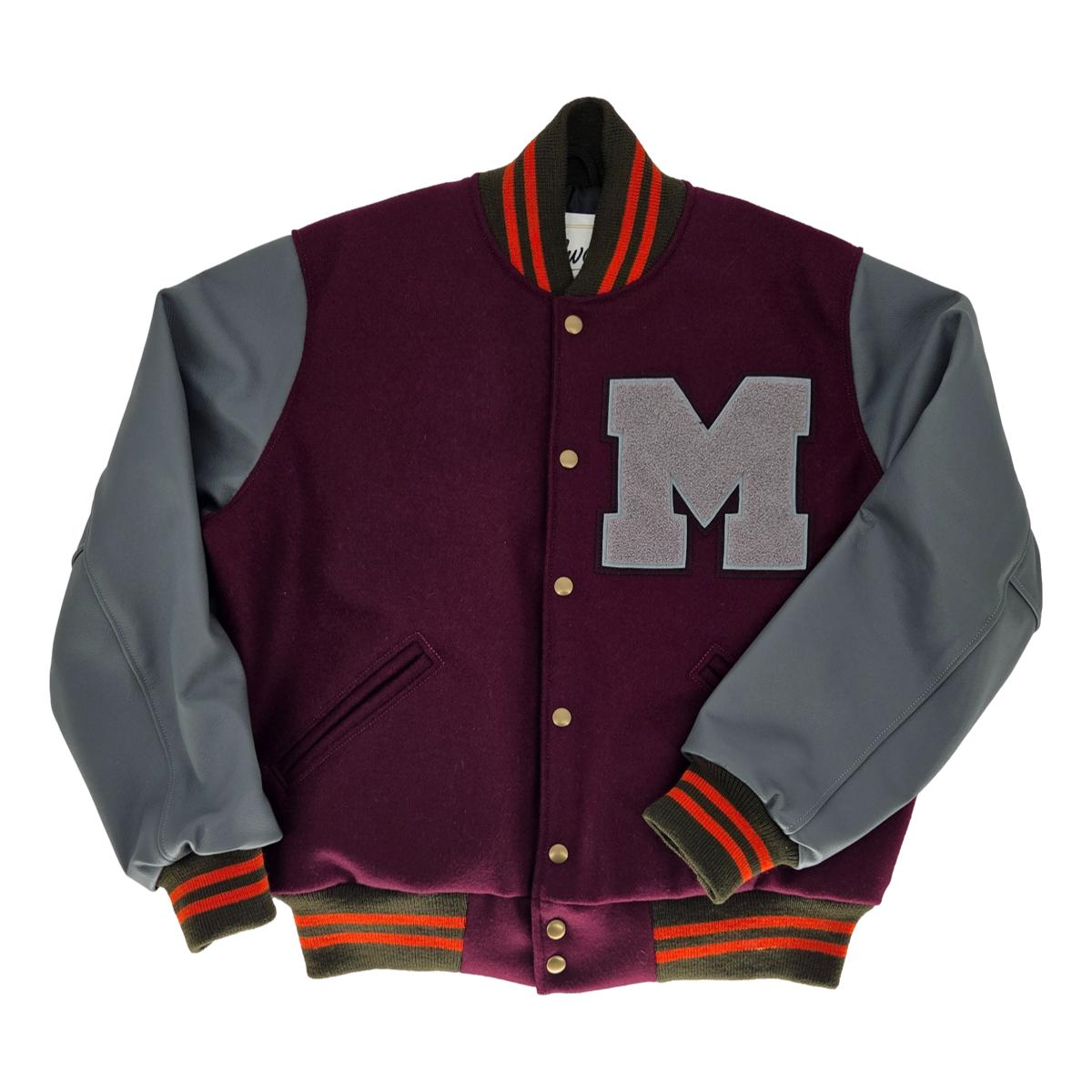 Settlemier’s x Milworks Set-In Wool & Leather Letter Jacket