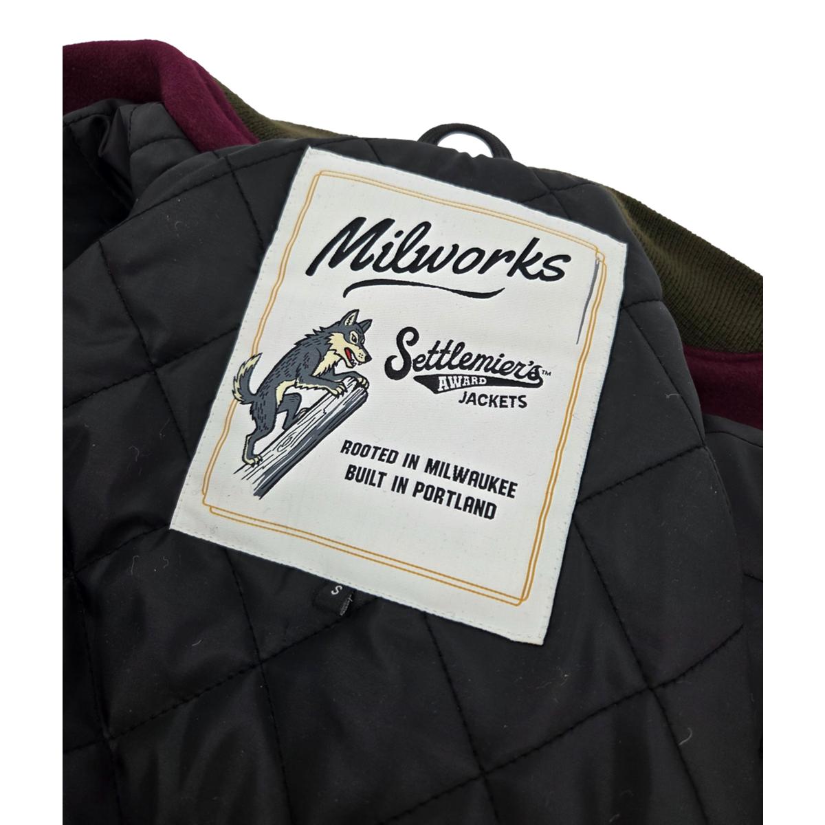 Settlemier’s x Milworks Set-In Wool & Leather Letter Jacket