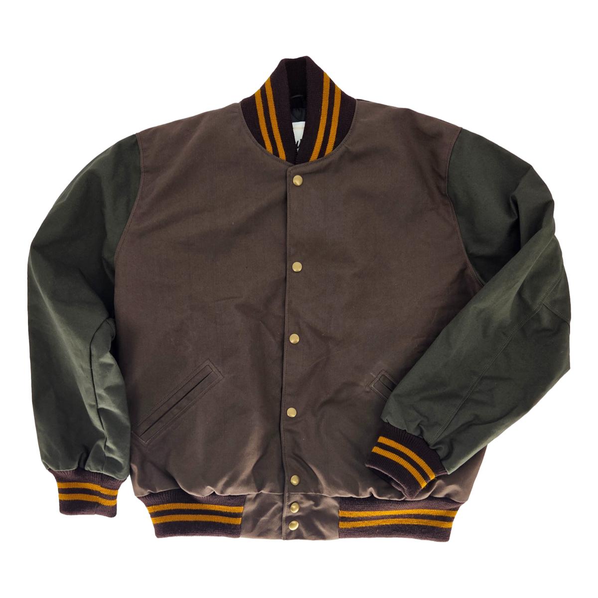 Settlemier’s x Milworks Waxed Canvas Varsity Jacket
