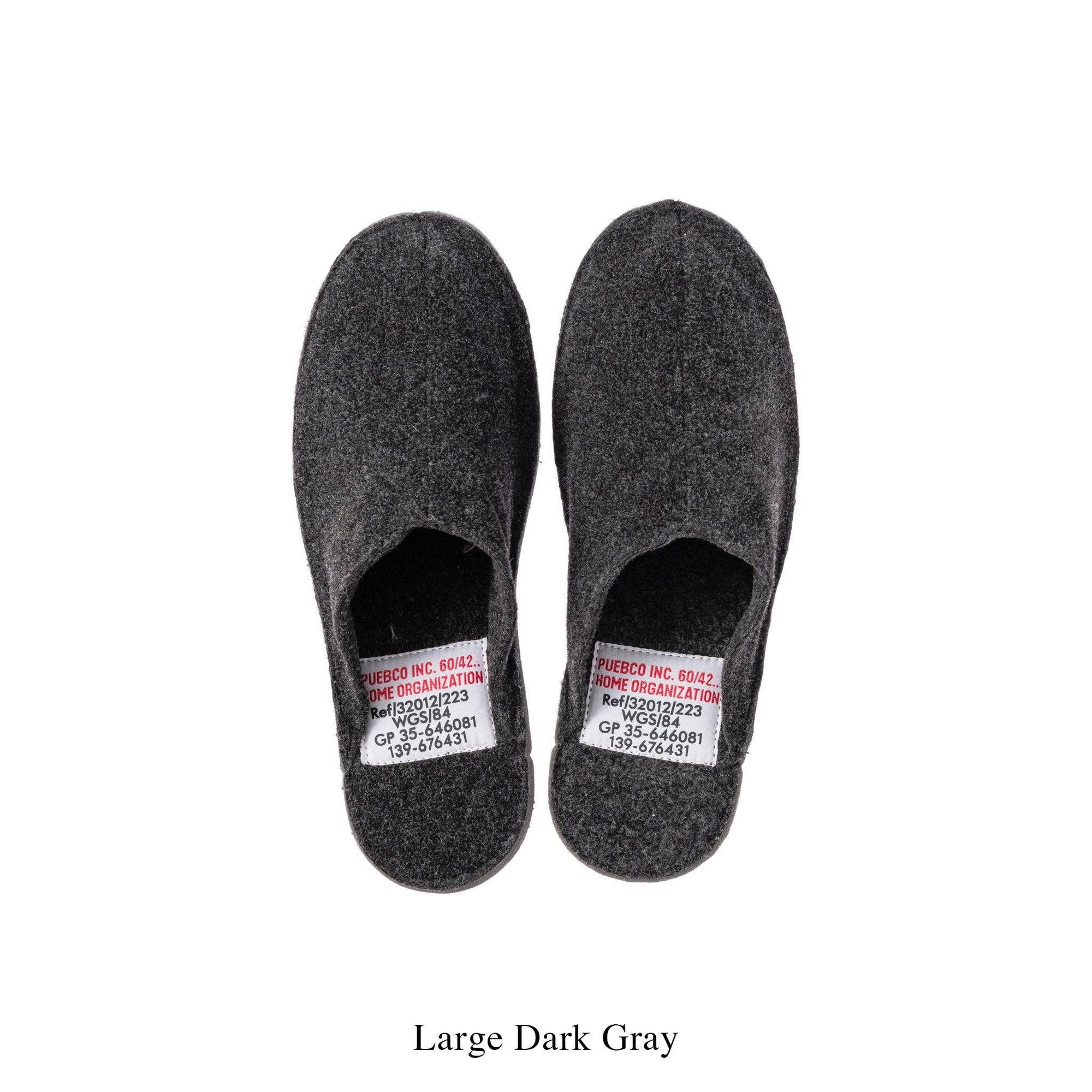 SLIPPERS: Dark Gray / Small