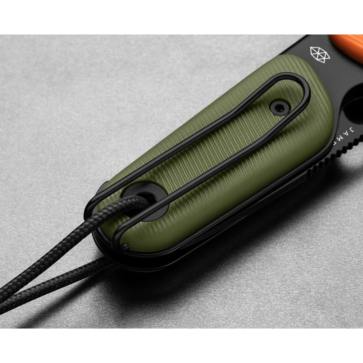 The Redstone OD Green + Orange + Black - knife