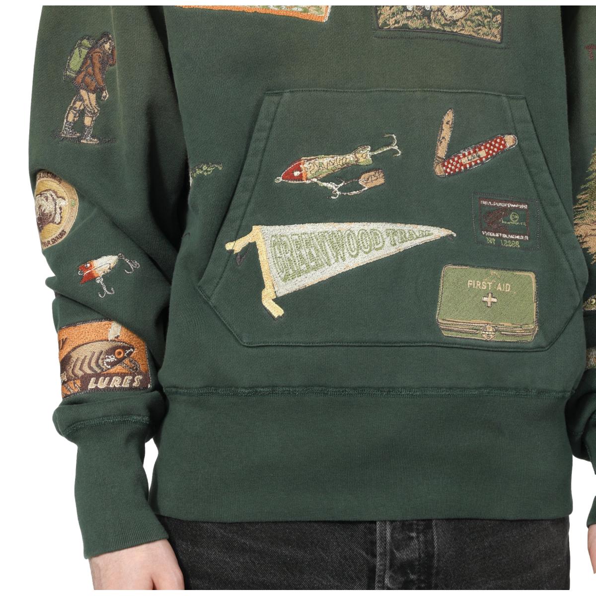 Trail Hoodie Forest Green - Hoodie