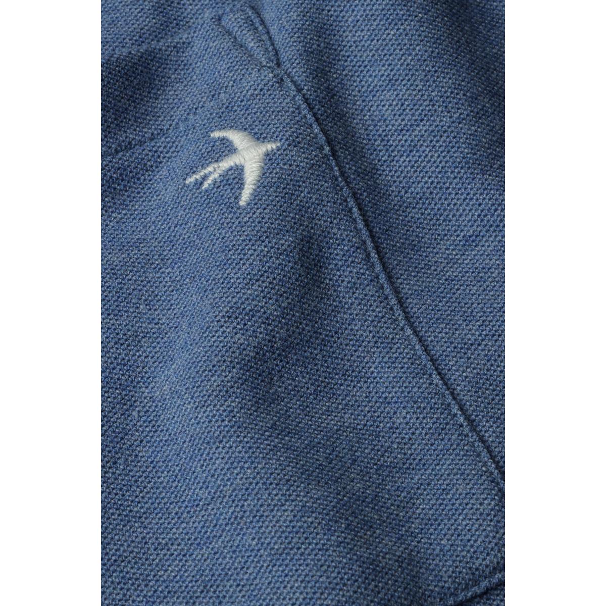 Vintage Pique Crew Lt Marine Heather - Crew neck