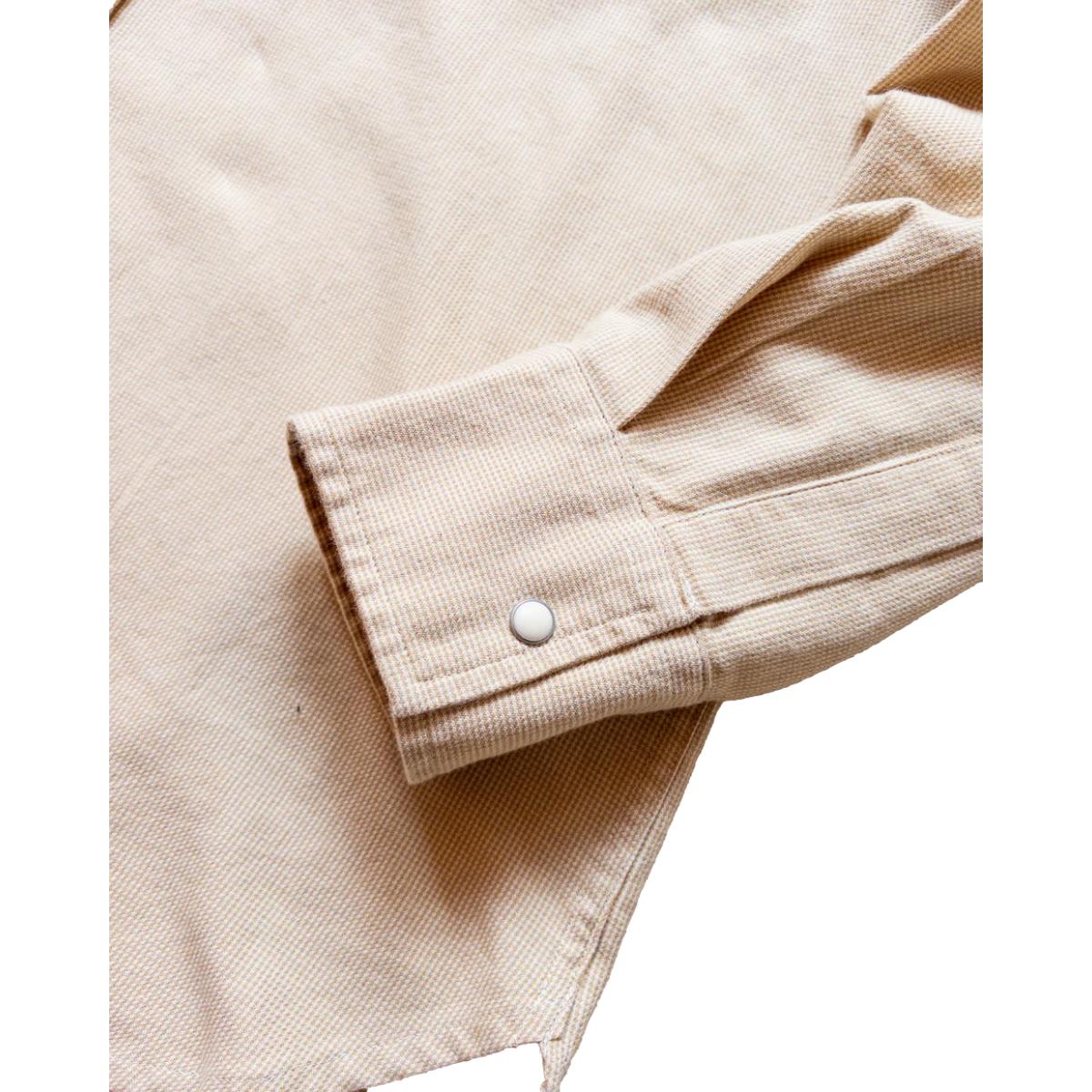 Vintage Tickweave Pearlsnap Shirt Butterscotch - Shirt