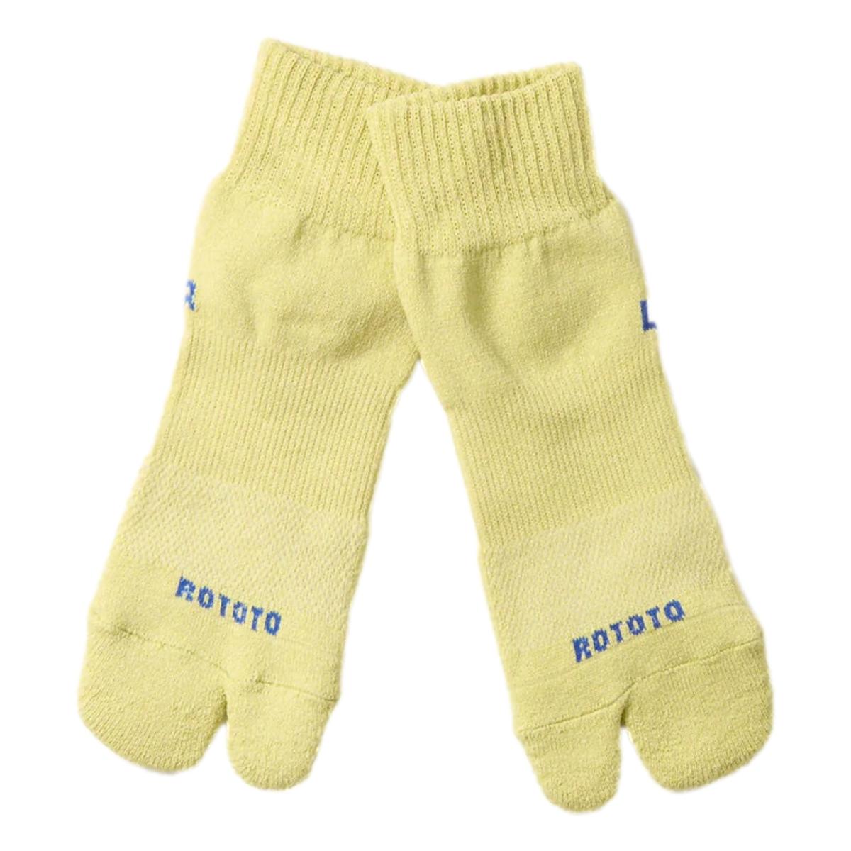 Washi Tabi Pile Ankle Socks Lime - Socks